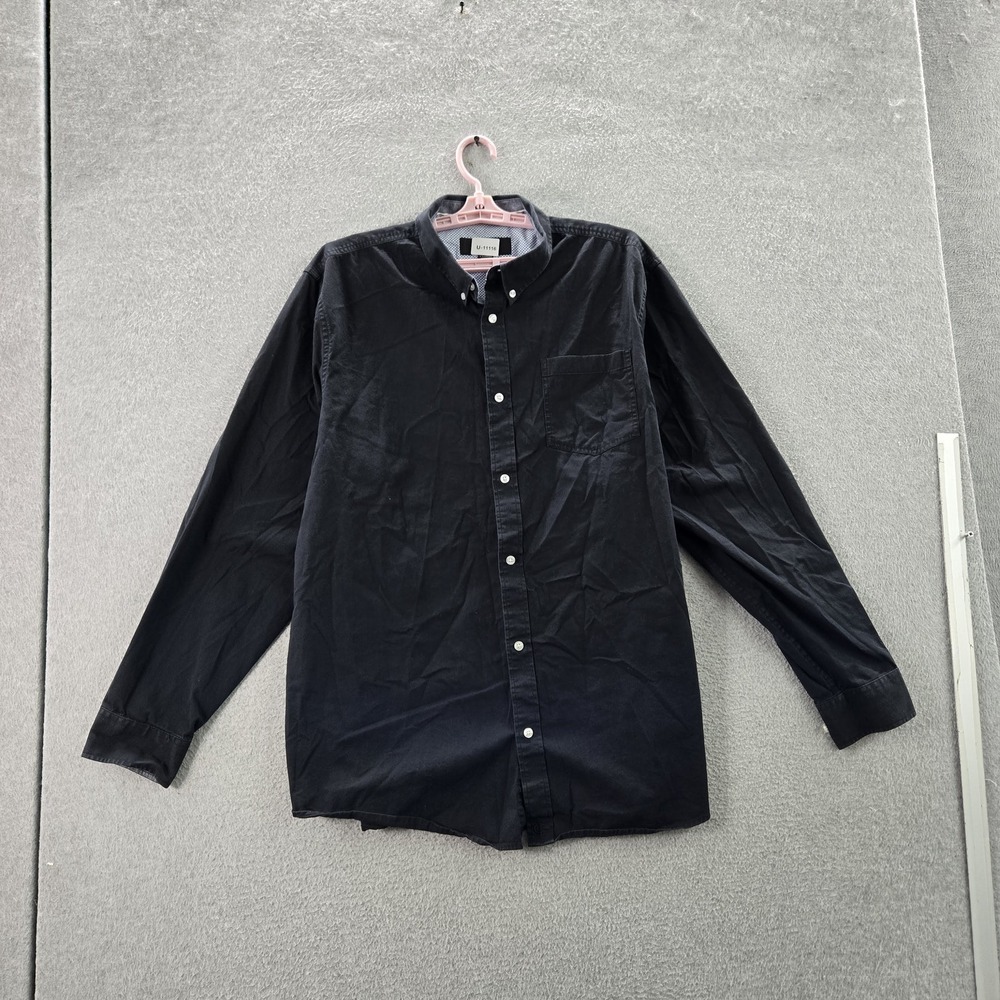 Cody James Men Button Up Shirt X-LARGE Black CORE Western Long Sleeve